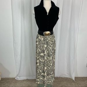 Vintage Jerrie Lurie maxi hostess dress